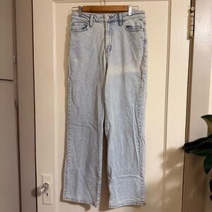 SO Light Blue Highest Rise Baggy Denim Dad Jeans